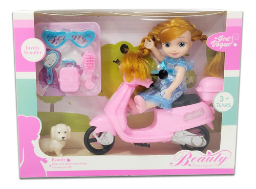 Muñeca Con Moto Y Accesorios En Caja Ploppy.6 364124