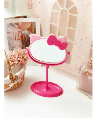 Espejo De Tocador De Hello Kitty Kawaii Niñas Doble Cara