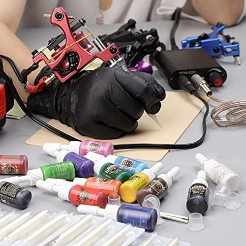 Hawink Tk Hw4005 Kit Completo De Tatuaje, 4 Máquinas De Ta
