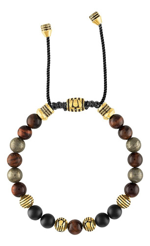 Pulsera Clásica Tipo Bolo Con Cuentas Bulova Para Hombre, De
