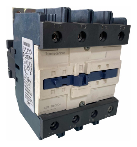 Contatora Tetrapolar Tesys 125a 4p Na Lc1d80004g7 120vca