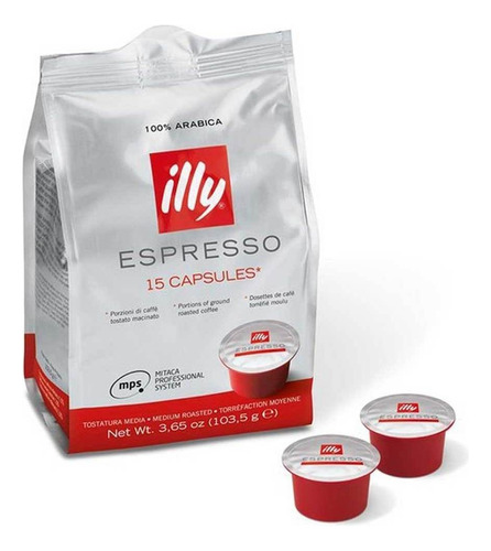 Café Illy Cápsulas Mitaca Espresso Clásico Exclusivas para Cafeteras Mitaca modelo MPS