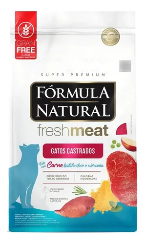 Ração Fresh Meat Gatos Castrados Sabor Carne 10 Kg