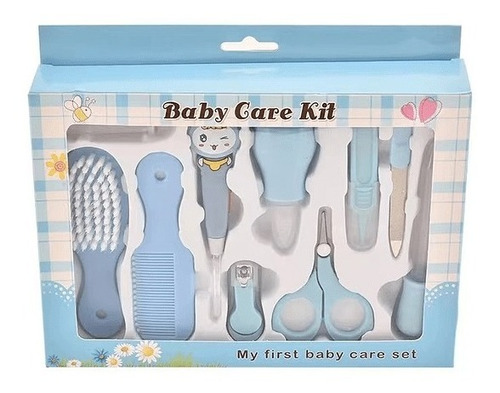 Set Cuidados Bebe 10 En 1 Manicure Peine Termometro Medicina