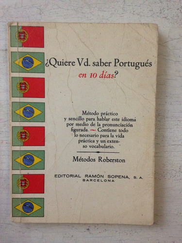 ¿quiere Ud. Saber Portugues En 10 Dias?: Roberston
