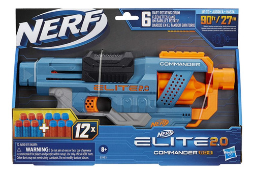 Lanzador Nerf Hasbro Elite 2.0 Commander Rd6 12 Dardos E9485