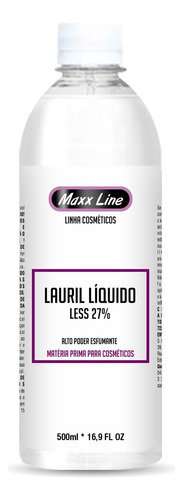 Lauril Liquido 500ml Materia Prima Para Cosmético E Higiene