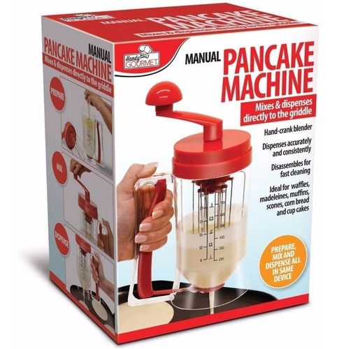 Maquina Dispensador Mezclador Manual Para Hotcake Pastel Pan