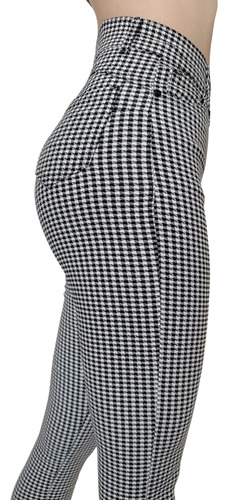 Pantalón Dama Skinny Juvenil Stretch Cintura Alta Cuadrada