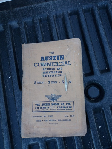 Libro Catalogo Austin Camion Auto
