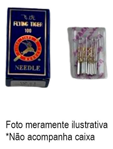 Kit Agulhas Aço Inoxidável Máquina De Costura Espessura 14