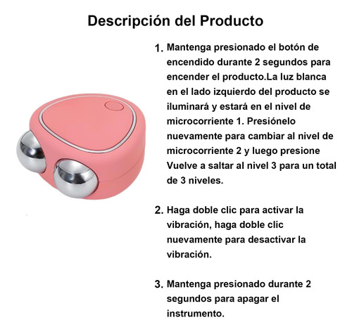 Masajeador Facial De Microcorriente, Dispositivo De