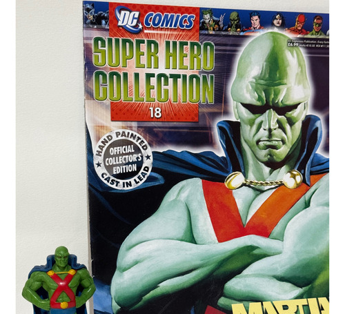 Eaglemoss Figura Muñeco Plomo Dc Martian Manhunter #18