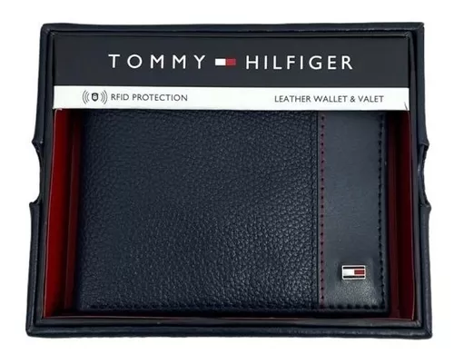 Carteira Masculina Tommy Hilfiger New York Em Couro Com Rfid