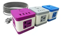 Comprar Enchufe Alargue Zapatilla Cubo Con Usb Adaptadores Promo X2