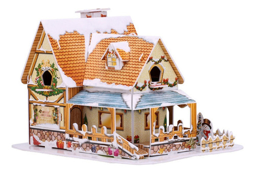 Maqueta De Juguete Para Construir Una Cabaña, Rompecabezas T