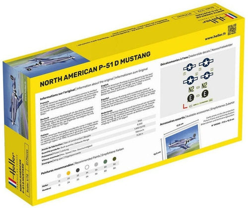 Imagem 2 de 6 de P-51d Mustang - 1/72 - Heller 80268