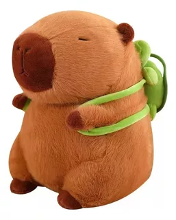 Peluche De Capivara Mochila Pequena De Tartaruga