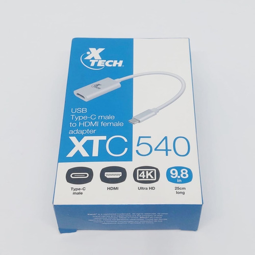 Adaptador Usb Tipo C Macho A Hdmi Hembra Xtc-540 (openbox)