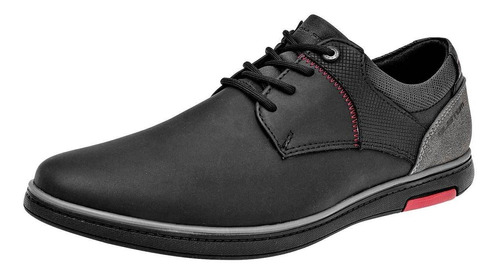 Zapato Casual Negro Total 5809 Color Negro Para Hombre Tx3