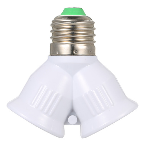 Divisor Adaptador De Base De Bombilla Led E27 Macho A Doble
