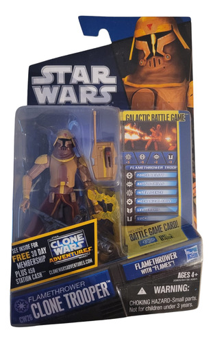 Figura Trooper Lanzallamas Star Wars The Clone Wars Hasbro