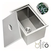Comprar Vevor Cubeta Para Hielo Hielera Con Tapa Vino Cerveza 66 L