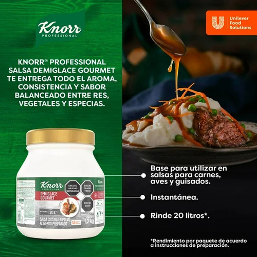 Salsa Demiglace Knorr Profesional En Polvo 1.2 Kg