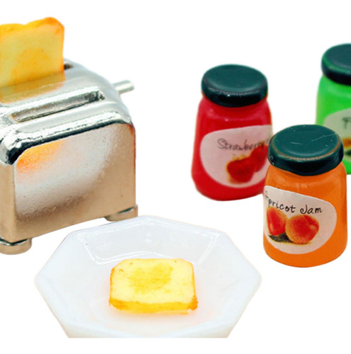 Acessórios Para Casa De Bonecas Micro Paisagem Pão Resina