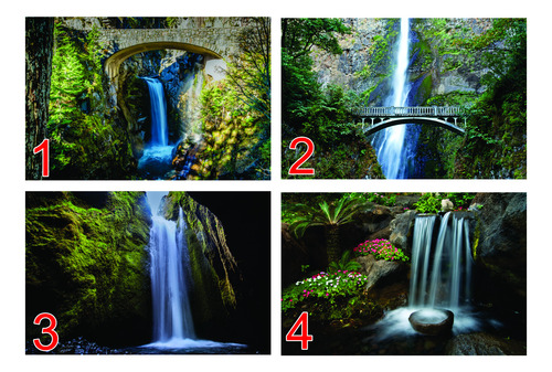 Vinilos Paisajes Montañas Cascadas 130x70cm