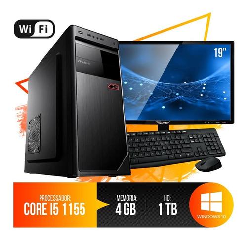 Pc Completo I5,4gb Ram Ddr3,hd 1tb 5% Desconto Pg A *vista*