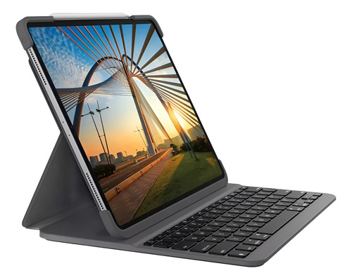 Teclado Funda Logitech Slim Folio Pro Ipad 12.9 (3,4,gen) Negro