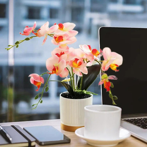 En Macetas De Flores Artificiales, Centros De Mesa Con