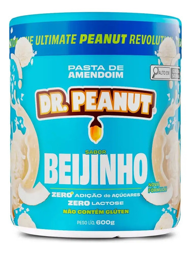 Suplemento En Pasta Dr. Peanut Gourmet Pasta De Amendoim Sabor Beijinho X 600g