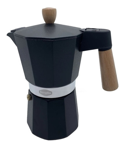 Hermosa Cafetera Moka Pot Express Italiana 3 Tazas Sveglia