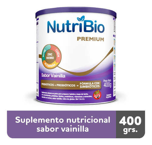Nutribio Suplemento Nutricional Sabor Vainilla X 400g