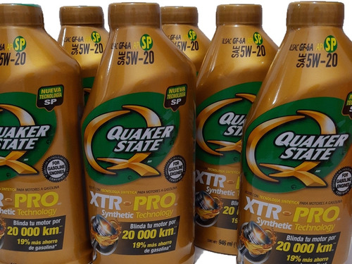 Aceite 5w20 Quaquer State Xtrpro Synthetic Technology.8lts. 