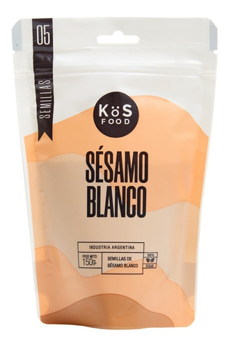 Sesamo Blanco 150 Grs Kos Food En Doy Pack X 2u