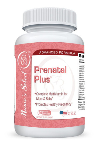 Mama's Select Vitaminas Prenatales Y Minerales Prenatales Pl