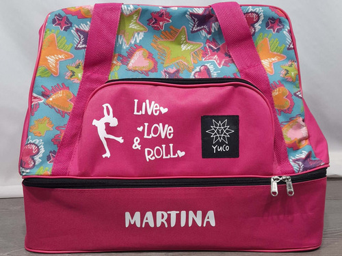 Imagen 5 de 9 de Bolso Cajon P/patin Artistico Estampado (opc Personalizable)