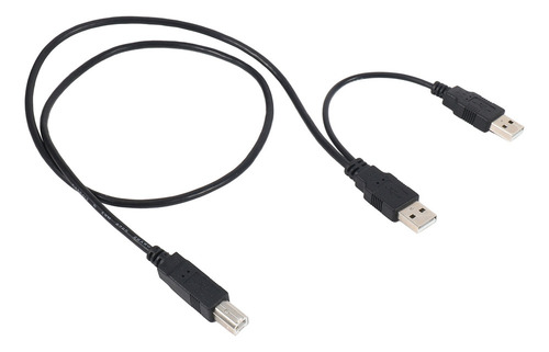 Cabo Usb 2.0 Duplo Macho Para Padrão B Macho Y 80 Cm Para Im