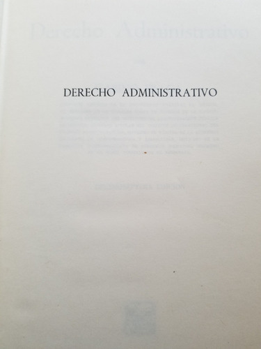 A0 Derecho Administrativo 17.a Edición Gabino Fraga (Usado)