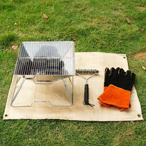 Fuego Retardante Bbq Mat Manta Piso Alfombra Ignífuga