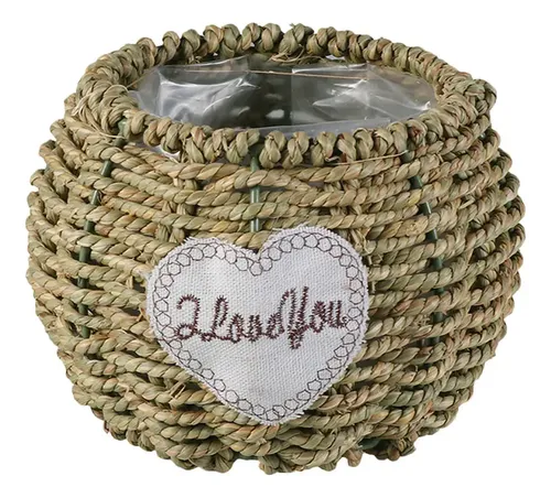 Cesta De Mimbre Pequeño Con Asa - Estilo Rústico, Ideal Para Bodas, Picnic O Decoración