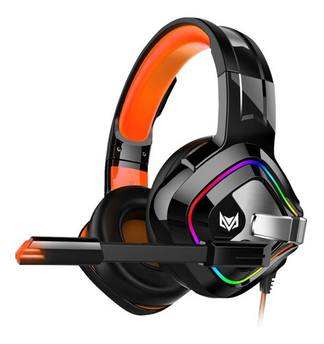 Auricular Gamer Greenfox Gfh2300 Color Negro