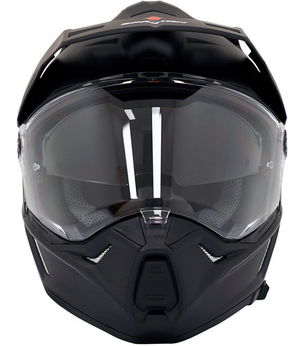 Casco Dual Spartan Wolf Ds Solid A1 Multipropósito Ece Ntc Color Negro Tamaño del casco XL