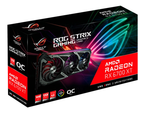 Placa De Video Amd Asus Rog Strix Radeon Rx 6700xt 12gb Oc