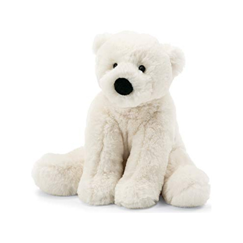 Jellycat Perry Polar Bear Animal Estucado, Pequeño 8 8fppy