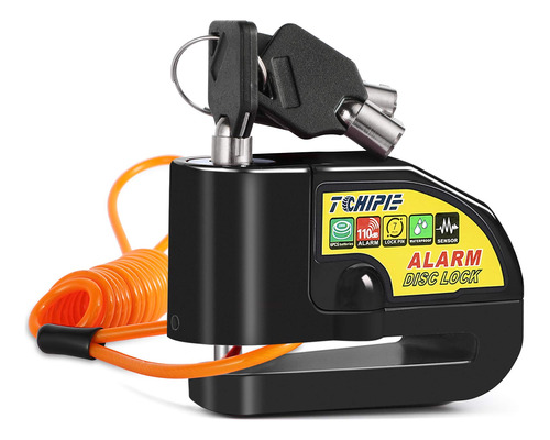 Tchipie 110db - Disco De Bloqueo De Freno Con Alarma Para Mo