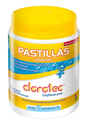 Pastillas 200 Grs X 1 Kg Clorotec